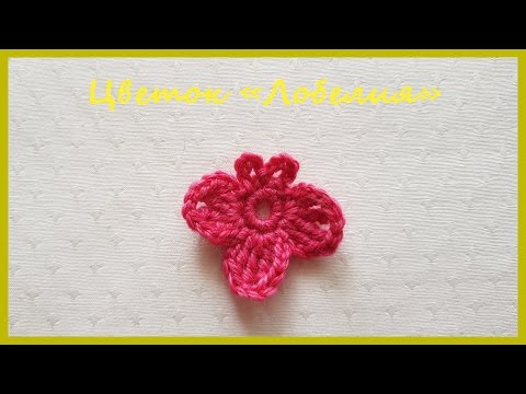 Видео: Вязаный Цветок «Лобелия» ✿ Вязание крючком ✿  Lobelia Flower ✿ Crochet