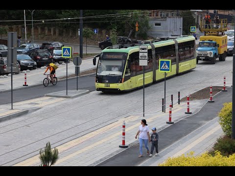 Видео: На вул.Шевченка протестували рух трамваїв