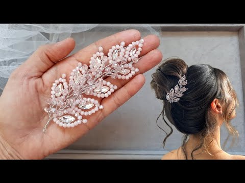 Видео: Легко создавайте аксессуары для волос 😍 / Мастер-класс по свадебным аксессуарам