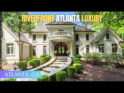 Видео: Роскошное поместье площадью более 10 000 кв. футов на берегу реки на участке более 1 акра с огром...