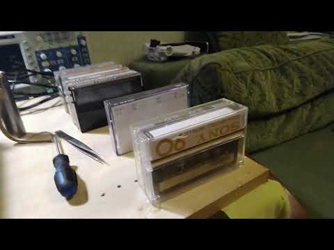 Видео: Детонация кассетных дек.TEAC-R9000, часть 2. Детонация в сквозном канале. В начале и конце кассеты.