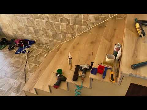 Видео: ЛЕСТНИЦА. Изготовление ,система Quick step incizo   #quickstep  #лестница  #монтажлестницы