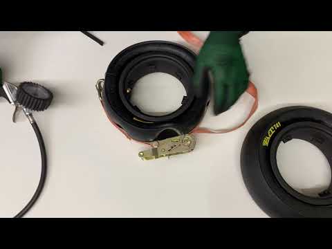 Видео: Как накачать бескамерную покрышку электросамоката, pump up a tire dualtron thunder