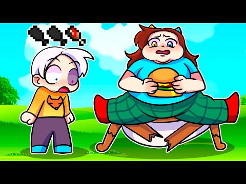 Видео: 😨 Майнкрафт но МЫ ТОЛСТЕЕМ с Каждой Минутой!