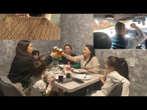 Видео: Ужин в ресторане//танцы в машине//красивые аксессуары от мужа моей тёти