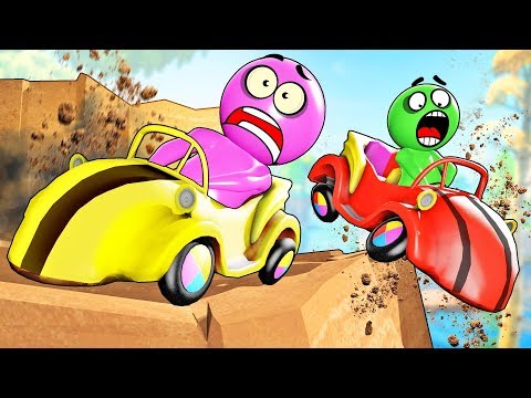 Видео: НЕ ОТПУСКАЙ РУЛЬ! МЫ СЕЙЧАС РАЗОБЬЕМСЯ! САМАЯ ОПАСНАЯ АВАРИЯ С ОБРЫВА В HUMAN FALL FLAT