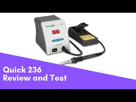 Видео: Quick 236 паяльная станция, обзор и тест