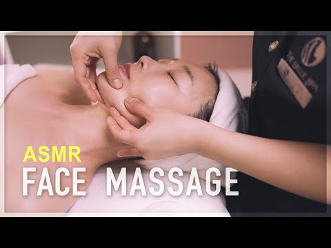 Видео: ASMR / Супер расслабляющий массаж лица и уход за кожей перед сном