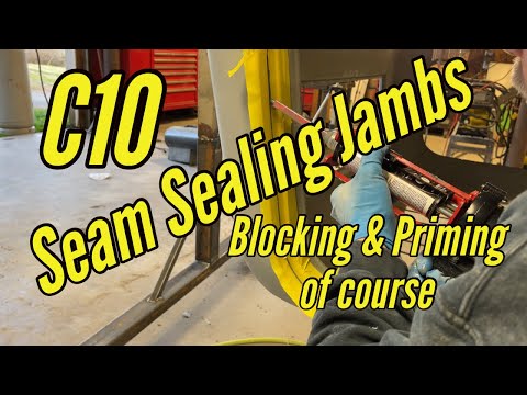 Видео: Проект C10 Show Truck: герметизация швов косяков кабины и грунтовка