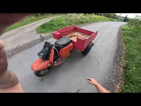 Видео: Рабочая лошадка. Мотороллер муравей 4т 150кубов + внедорожный обвес