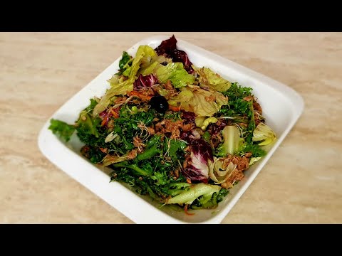 Видео: Зелена Салата с Кълнове и Риба тон / Green salad with sprouts and tuna
