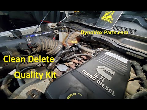 Видео: DynoVox — комплект для удаления EGR для Dodge Ram 6.7L Cummins Diesel 2013–2018 гг.