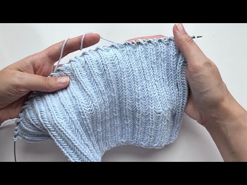 Видео: Потрясающий!!! 🤩🔥 Новая версия привычного узор спицами. Самая плотная английская резинка