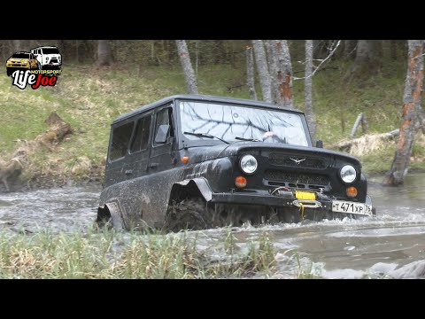 Видео: УАЗ Хантер, Субару, УАЗ 3151, НИВА и УАЗ Патриот оффроуд. Выезд вдоль реки Ить. Часть 1