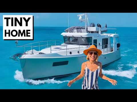 Видео: КРОШЕЧНЫЙ ДОМ 😳 2024 Nordhavn 41 Траулер Liveaboard Explorer Yacht Tour