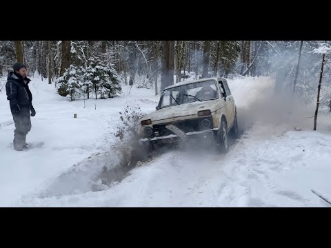 Видео: НИВА ПРОТИВ ЗИМЫ! Приключения по заснеженным тропам.