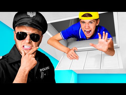 Видео: ЭКСТРЕМАЛЬНЫЕ ПРЯТКИ ОТ ПОЛИЦЕЙСКОГО У НАС ДОМА