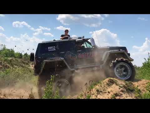 Видео: Испытание джипов на оффроуде. Додж рам,ниссан патрол,гризли, джип гранд чероки.