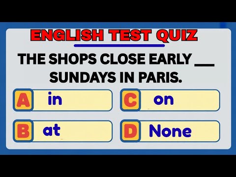 Видео: Тест на знание английской грамматики: все проваливают этот тест по грамматике!