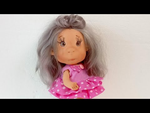 Видео: Кукла ручной работы со съёмной одеждой Игровая кукла для девочки Текстильная кукла из ткани 