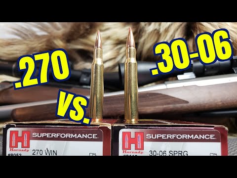 Видео: .270 победа над .30-06 sprfld Hornady Superformance GMX