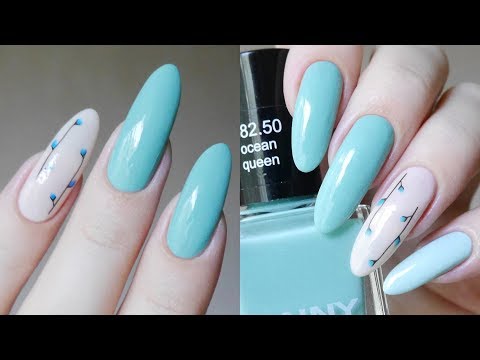 Видео: Летний маникюр 2019//Обычный лак