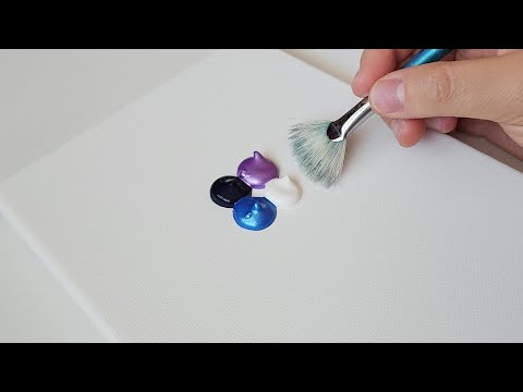 Видео: Как рисовать зимнего снеговика / техника акриловой живописи