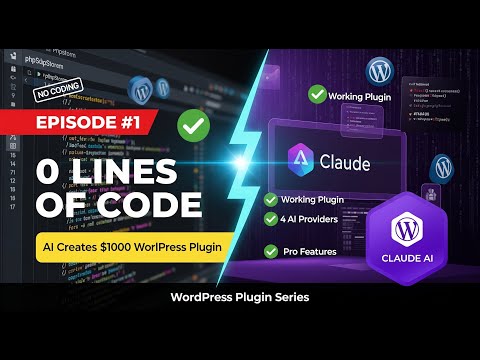 Видео: ШОКИРУЮЩИЙ Эксперимент: AI Написал Полный WordPress Плагин | Вайб-Кодинг с Claude | №1