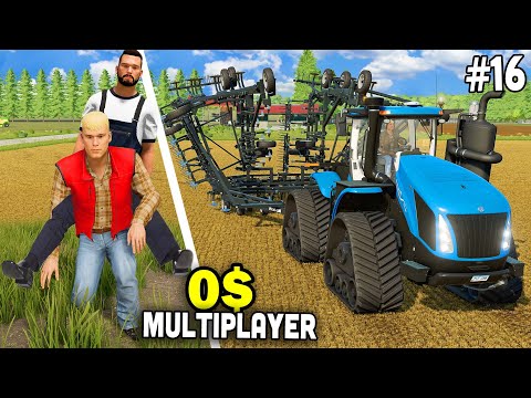 Видео: МЕГА ФЕРМА с 0$ на плоской карте с @FarmingGenius 👉 #16