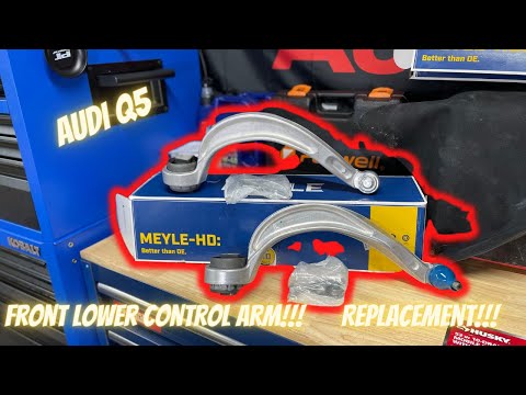 Видео: Замена нижнего переднего рычага Audi Q5 2.0T 2012 года!!