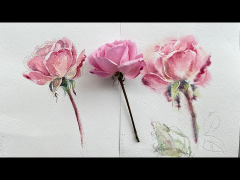 Видео: Серия «Акварельные техники. По-сырому»