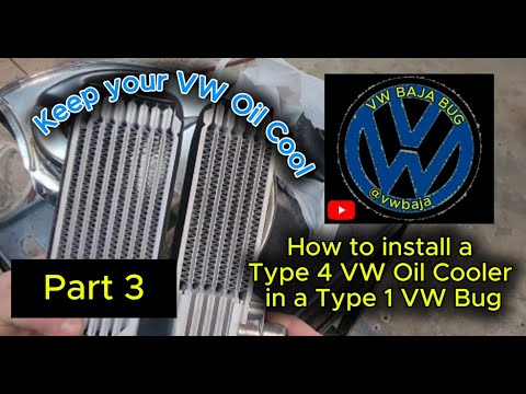 Видео: Масляный радиатор типа 4 на двигателе VW типа 1 - Часть 3 1