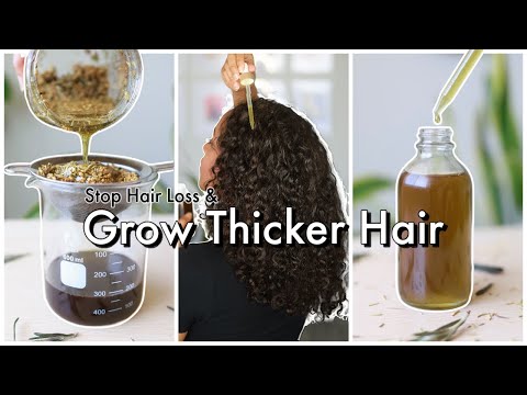 Видео: Травяное масло для роста более густых волос: останавливает выпадение и истончение волос | Натурал...