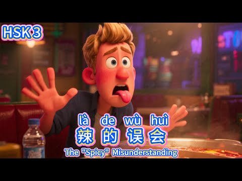 Видео: Slow Chinese Story | HSK3 | 辣的误会 | Китайское шэдоуинг