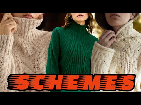 Видео: Свитеры,которые сейчас в тренде, схемы вязания. Sweaters that are currently trending