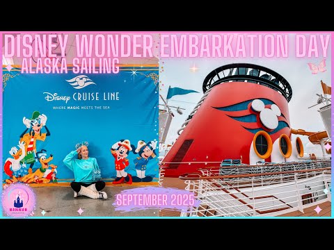 Видео: Видеоблог Disney Wonder: день 1, посадка на Аляску, плавание из Ванкувера, сентябрь 2025 г. Палит...