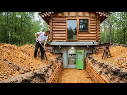 Видео: Мужчина строит в лесу секретный подземный бункер, который даже солдаты не смогут найти!