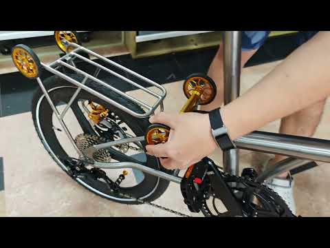 Видео: 20-дюймовый полностью титановый велосипед Trifold! С 11-скоростной системой Shimano 105