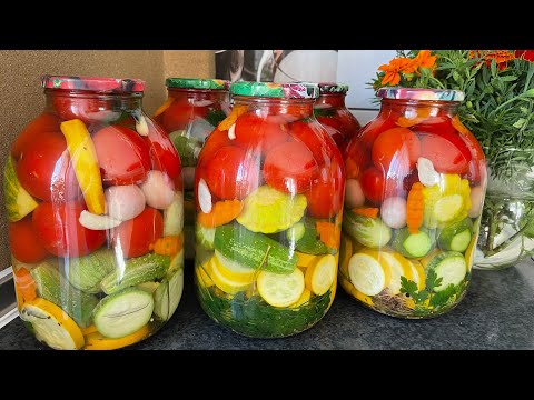 Видео: 🥒 И 30 банок будет МАЛО! АССОРТИ ИЗ ОВОЩЕЙ НА ЗИМУ 🍅 БЕЗ СТЕРИЛИЗАЦИИ 🥕 МАРИНОВАННЫЙ ОВОЩИ 🧄
