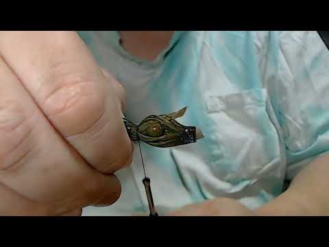 Видео: Круглая головка без сорняков Finesse Jig - зелёно-тыквенно-красная