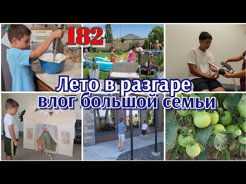 Видео: ЖИЗНЬ МНОГОДЕТНОЙ СЕМЬИ В США●ОБЗОР НАШЕГО ОГОРОДА●#182