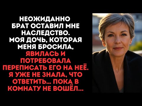 Видео: Неожиданно брат оставил мне наследство.Моя дочь, которая меня бросила, явилась и потребовала