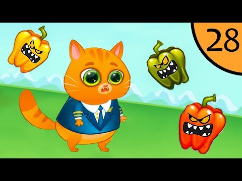 Видео: Суровый КОТИК БУБУ #28. Бубу объелся. Челлендж перцев. Мультик ИГРА про котят на Игрули TV