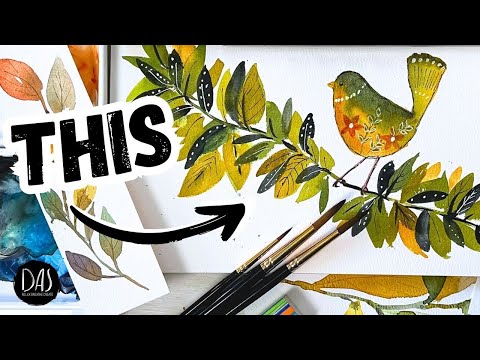 Видео: Этот трюк изменит вашу жизнь с акварелью — мой совет Drop-Wash нарушает все правила!