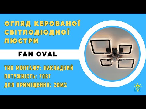 Видео: ОГЛЯД ЛЮСТРИ OVAL FAN — ESLLSE