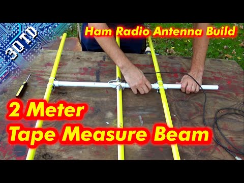 Видео: Сборка антенны Yagi Beam для любительского радио (рулетка) на 2 метра — 3 старых энтузиаста
