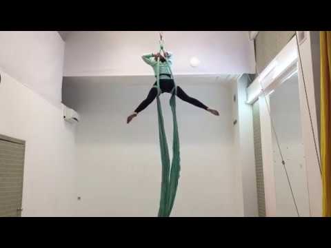 Видео: Воздушные полотна ( каскад)