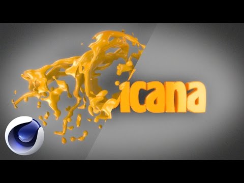 Видео: Сочная анимация из жидкости в текст в Cinema 4D
