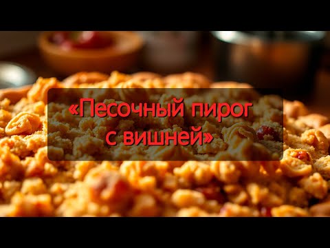 Видео: Песочный пирог с вишней в духовке — аромат детства и уют каждой крошки!