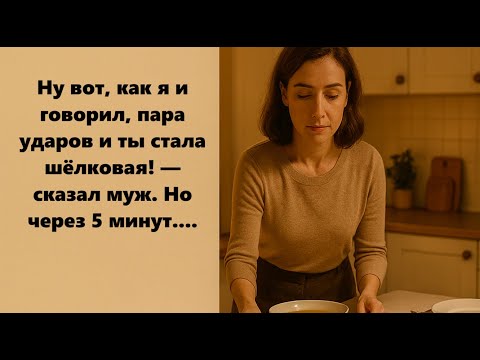 Видео: Ну вот, как я и говорил, пара ударов и ты стала шёлковая! — сказал муж..  Но через 5 минут..